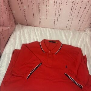 Ralph Lauren Men's Bright Red Polo Shirt